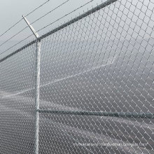 6 Foot 9 Gauge Chainlink Fence with Barbed Wire.